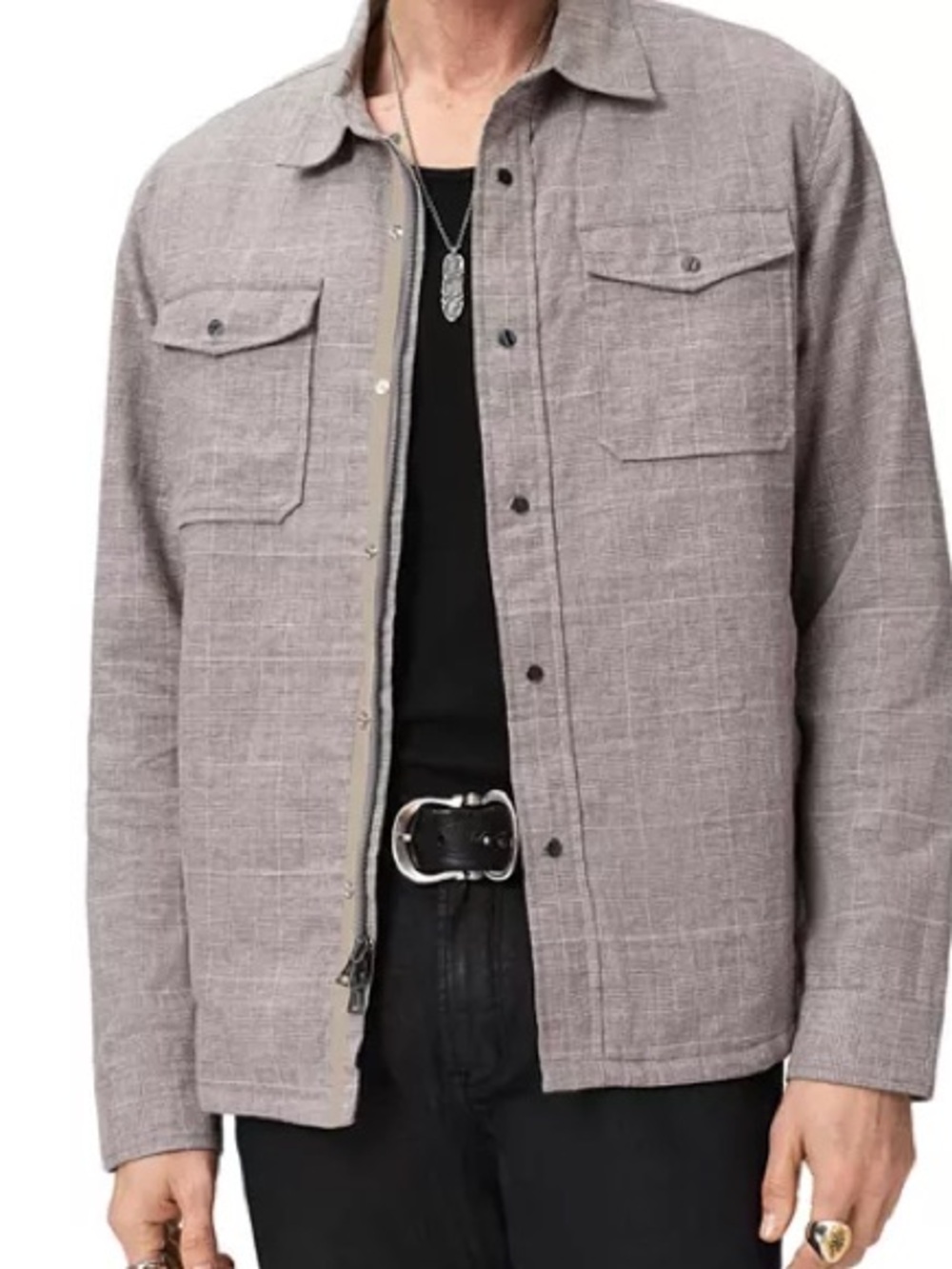John Varvatos Jameson Quilted Shirt Jacket